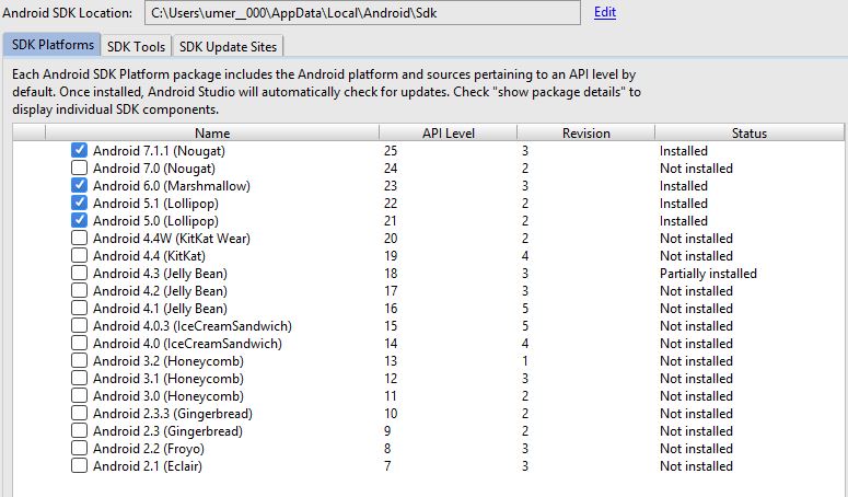 android Unable to set ANDROID_HOME for Cordova on Windows 10 Stack