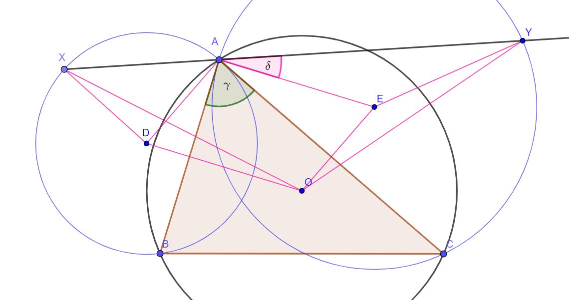 geometry Show that OX=OY. Mathematics Stack Exchange