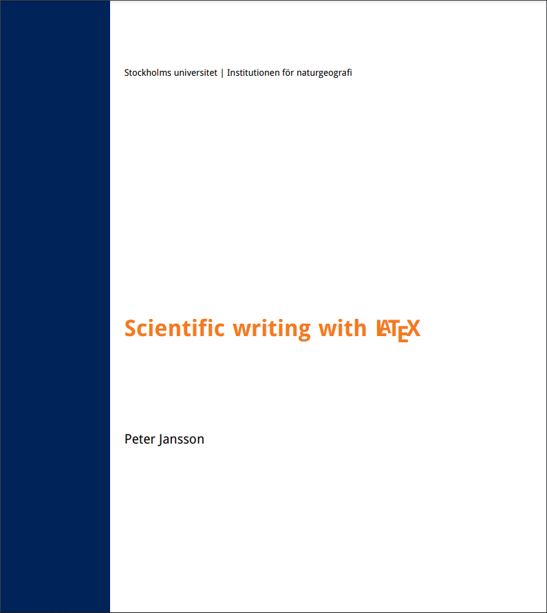 Template/Cover page TeX LaTeX Stack Exchange