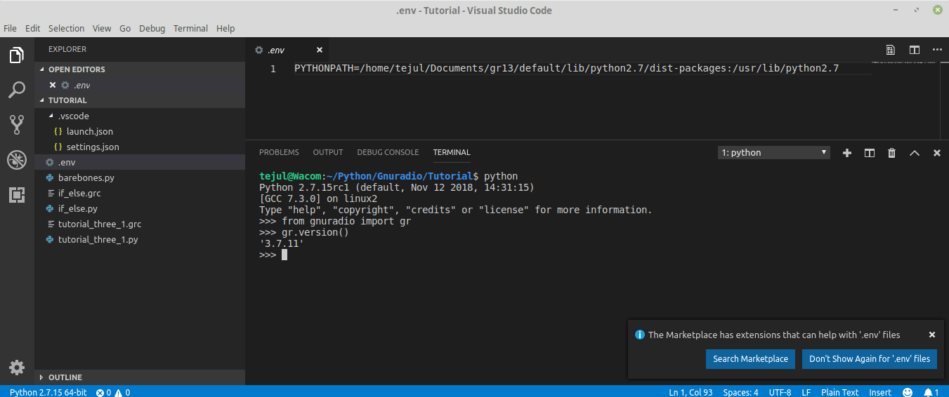 How to correctly set PYTHONPATH for Visual Studio Code Stack Overflow