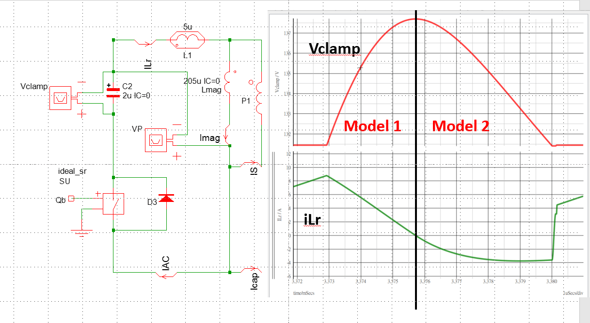 power supply ACF flyback leakage inductor current problem