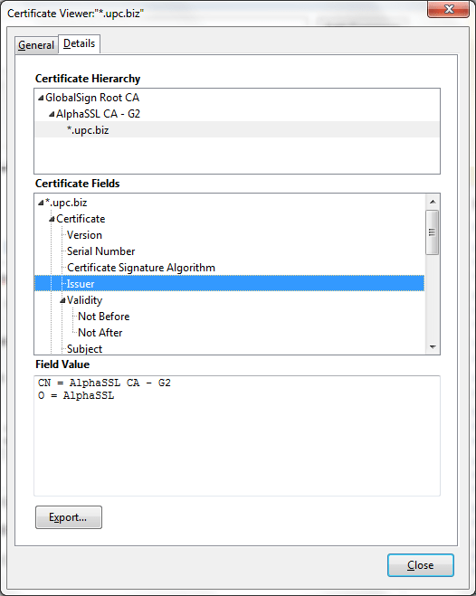 firefox The certificate is not trusted because no issuer
