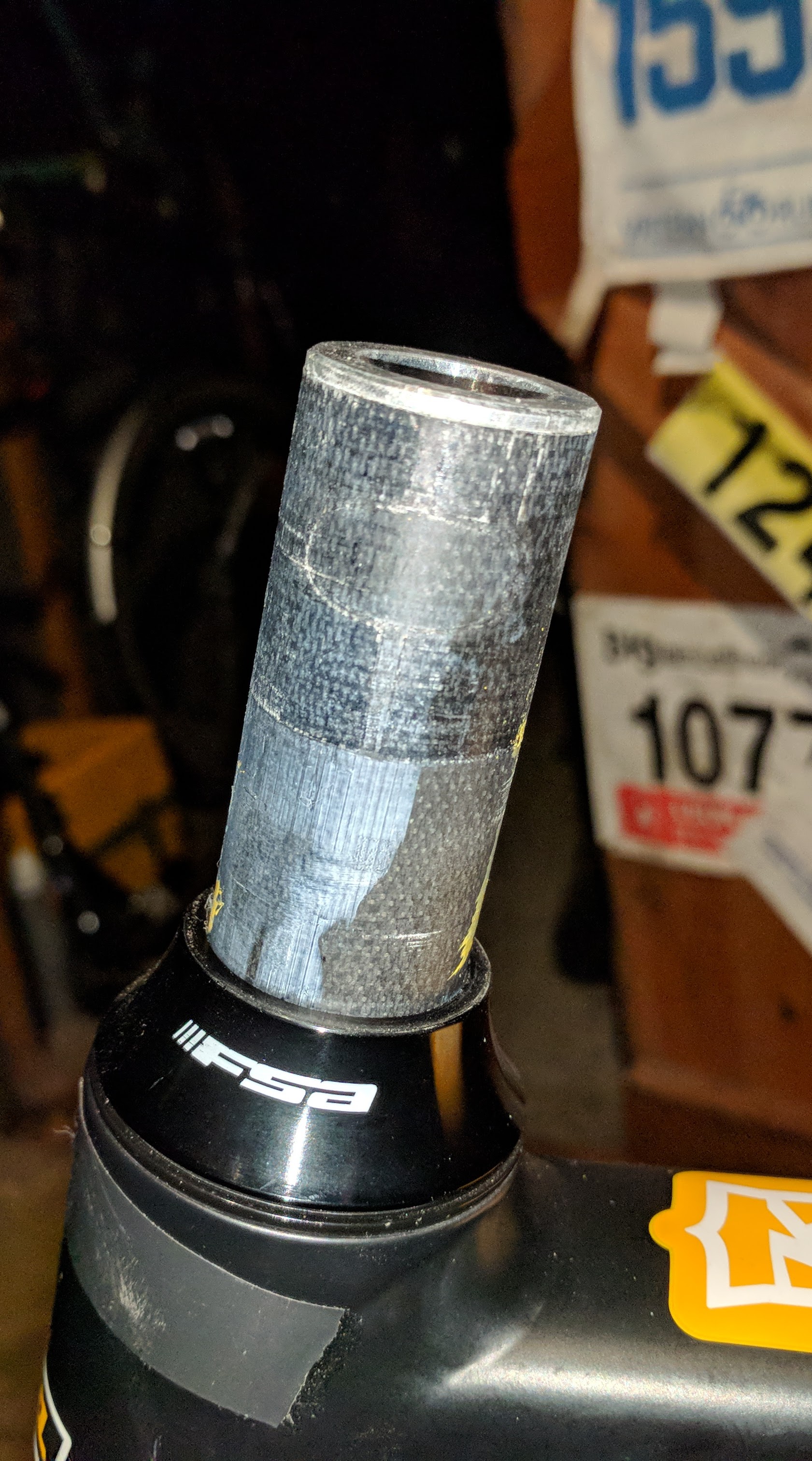 Cutting Carbon Steerer