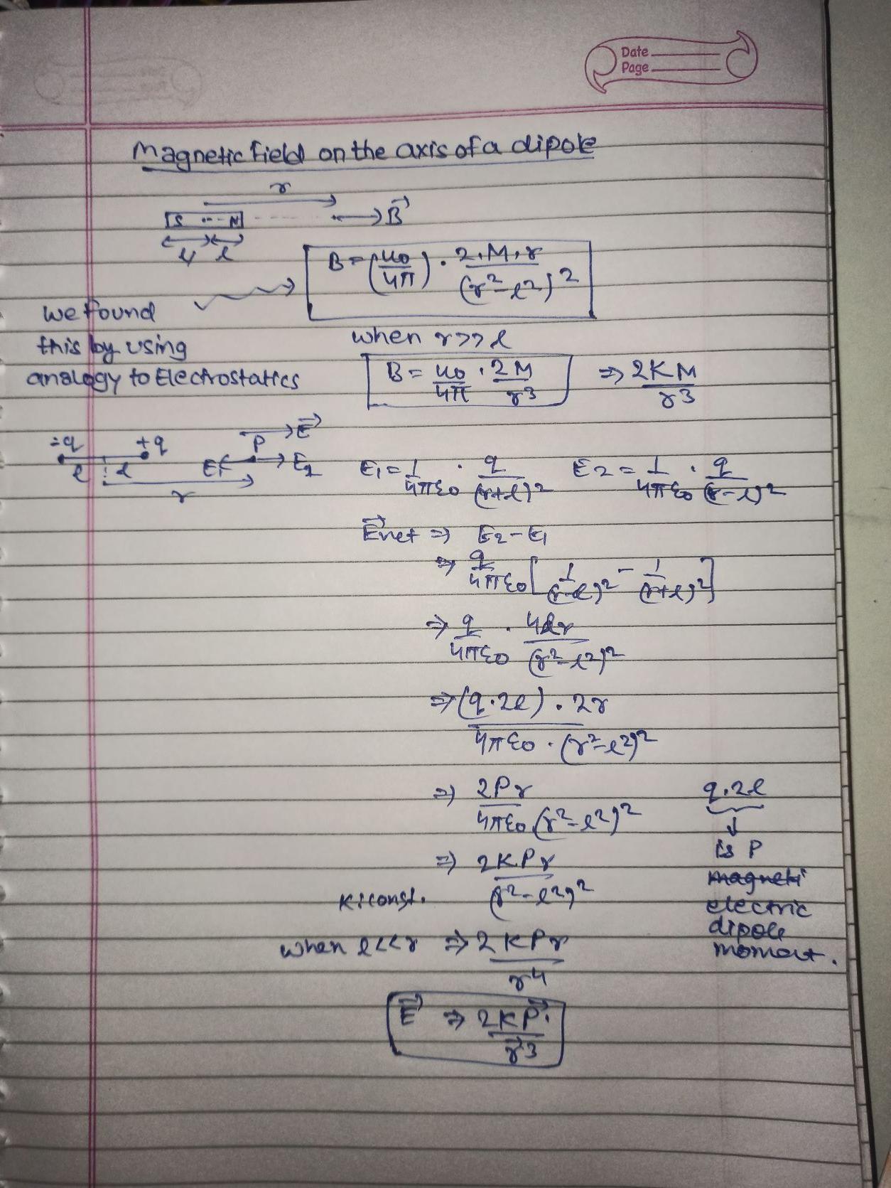 homework and exercises Deriving the field due to a dipole Physics Stack Exchange