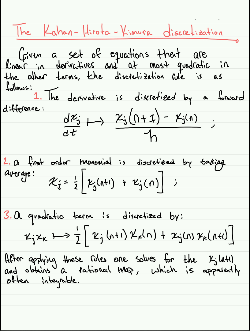 ordinary differential equations Understanding the discretization of