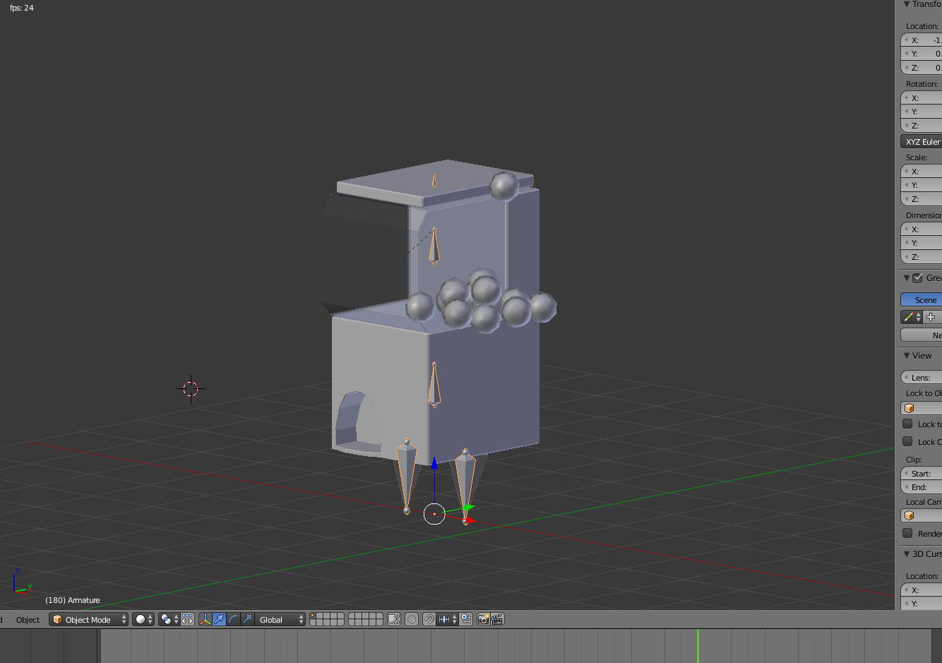 modeling Object physics not working when moved with armature