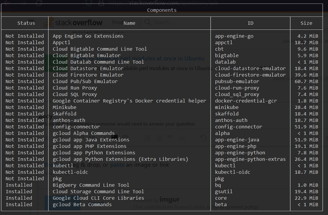 How to install all gcloud components at once Stack Overflow