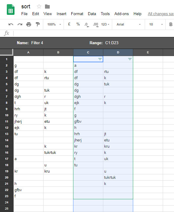 Google Sheets, how to sort query results manually (Not in query) Web