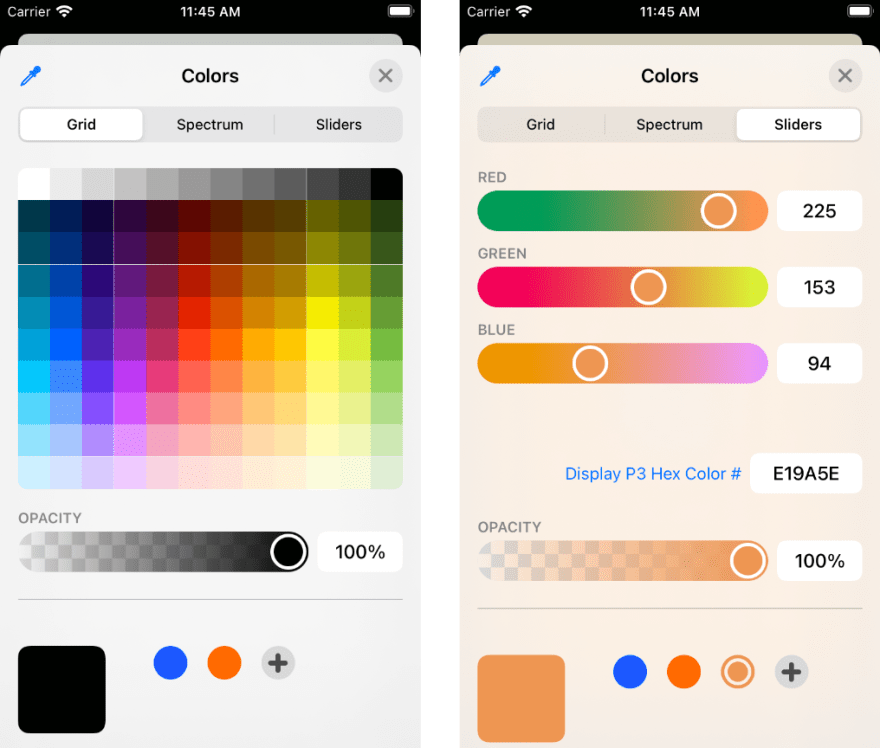Simple swift color picker popover (iOS) Stack Overflow