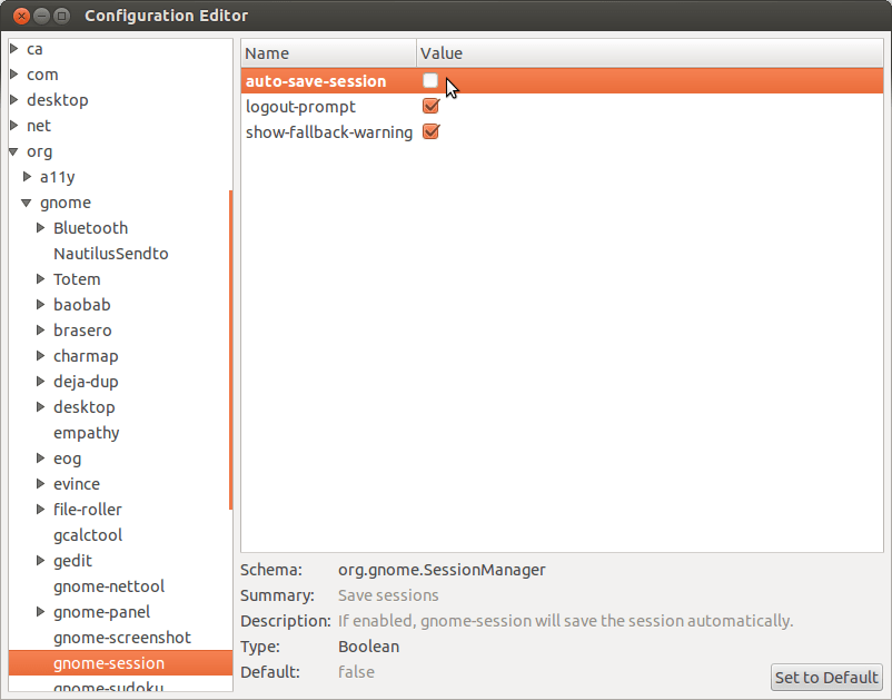 gnome session Ubuntu 13.10 How to remember running applications on