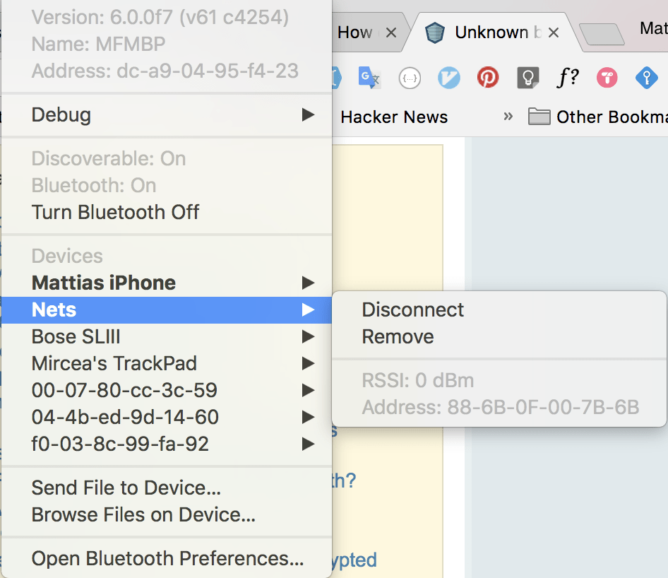 Unknown bluetooth device connected to my MacOS Ask Different