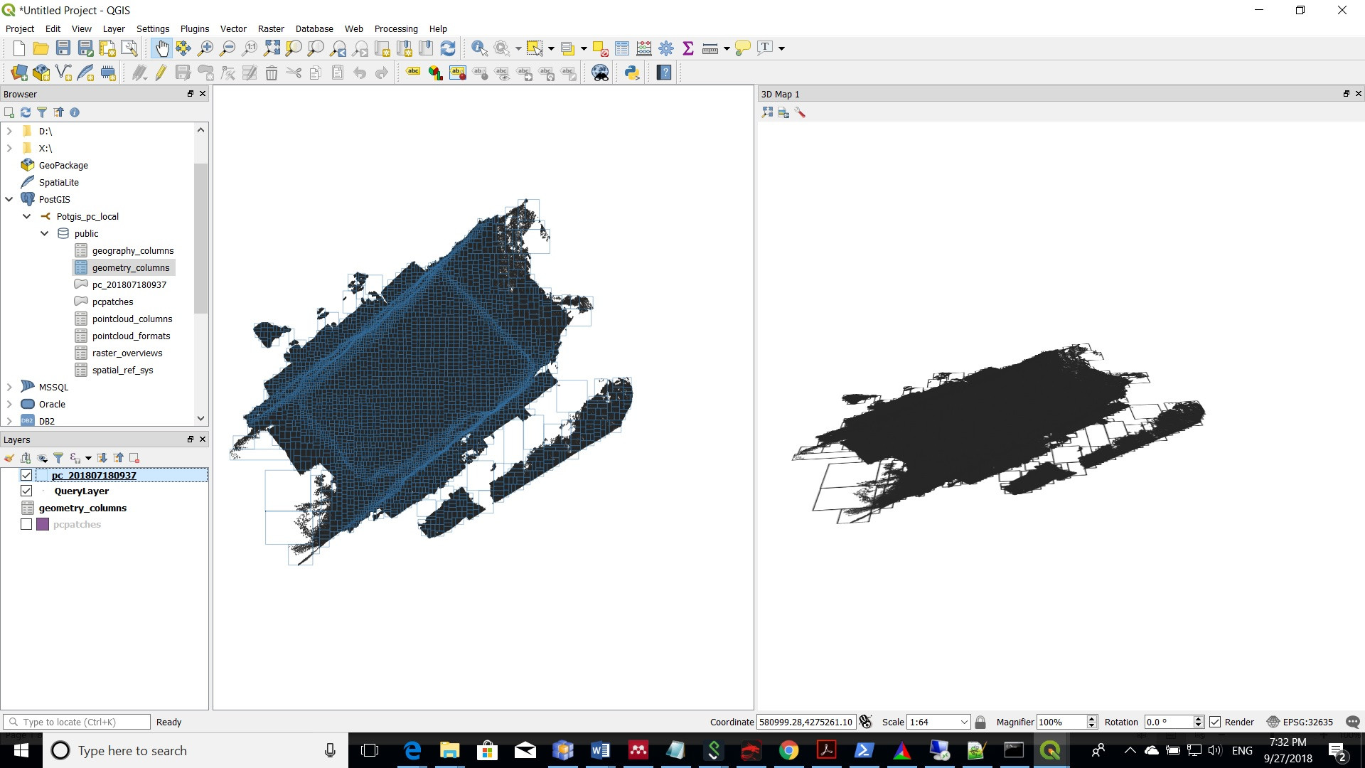 Viewing A Small Pointcloud In Qgis 3 0 3d Viewer Geographic Information Systems Stack Exchange