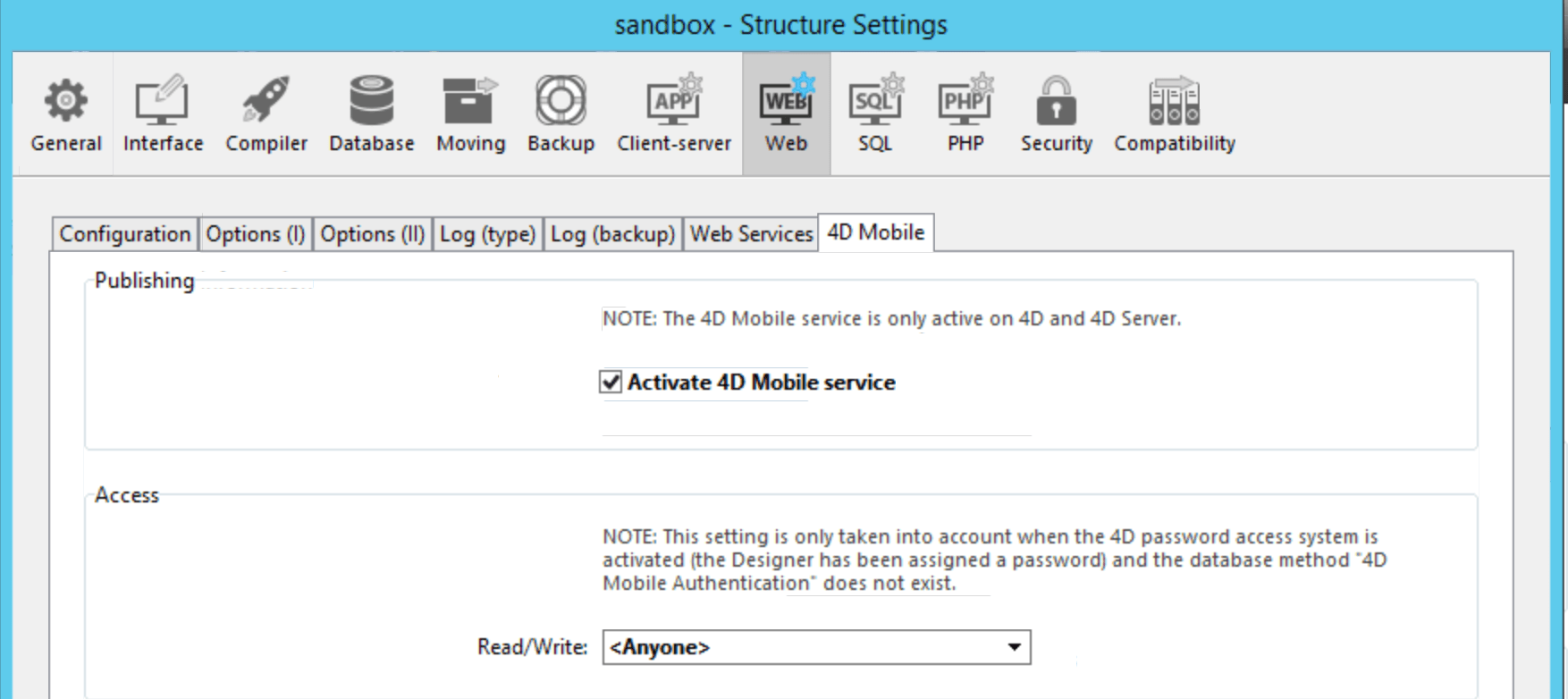 4d database Can't connect to 4D server via Wakanda 4D Mobile Stack