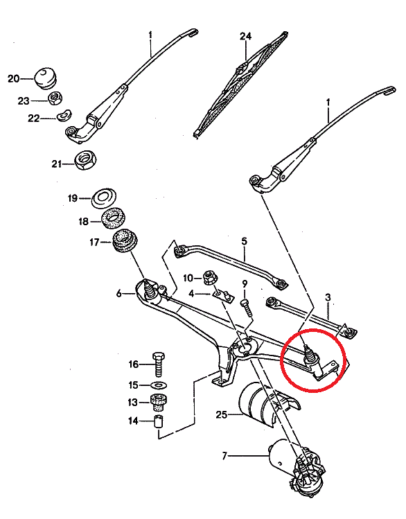 lubrication Which grease should I use on wiper mechanisms? Motor