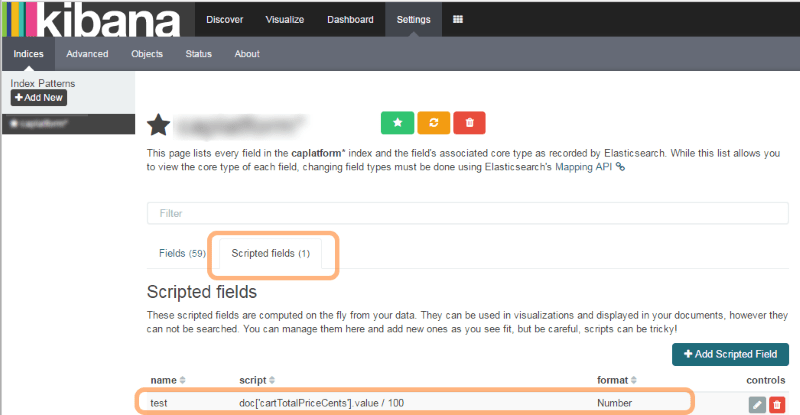 How to create a Kibana (Elasticsearch) Scripted Field programatically
