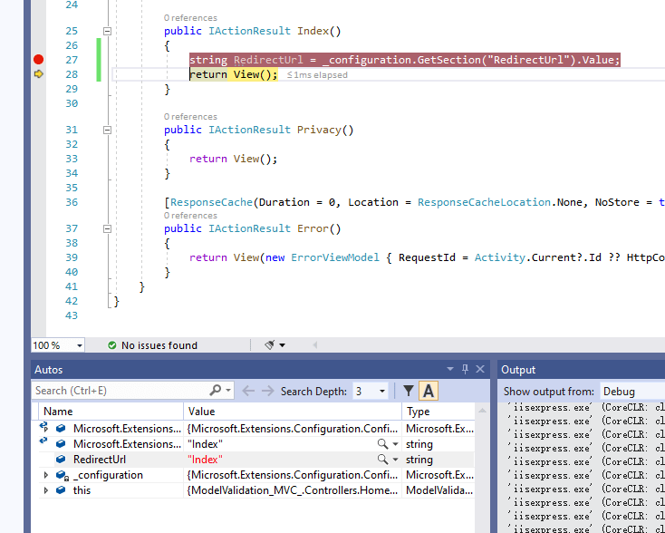 connection string Get ConnectionString value from app.settings.json