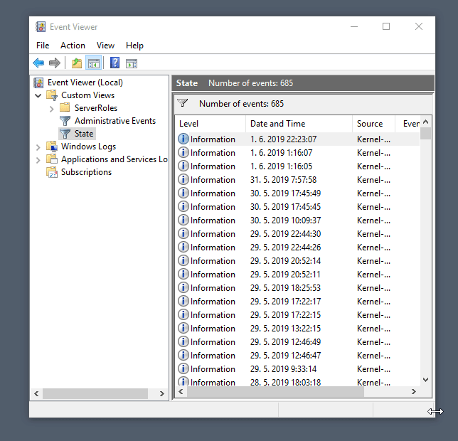 windows 10 How to remove permanently custom view from EventViewer