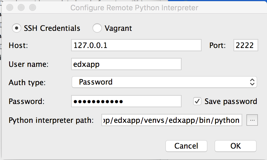 python Pipe Closed Error when adding remote interpreter in Pycharm