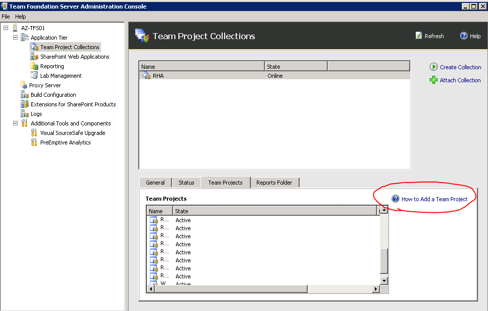 Not Working Add a Project to Team Foundation Server 2012 using Visual
