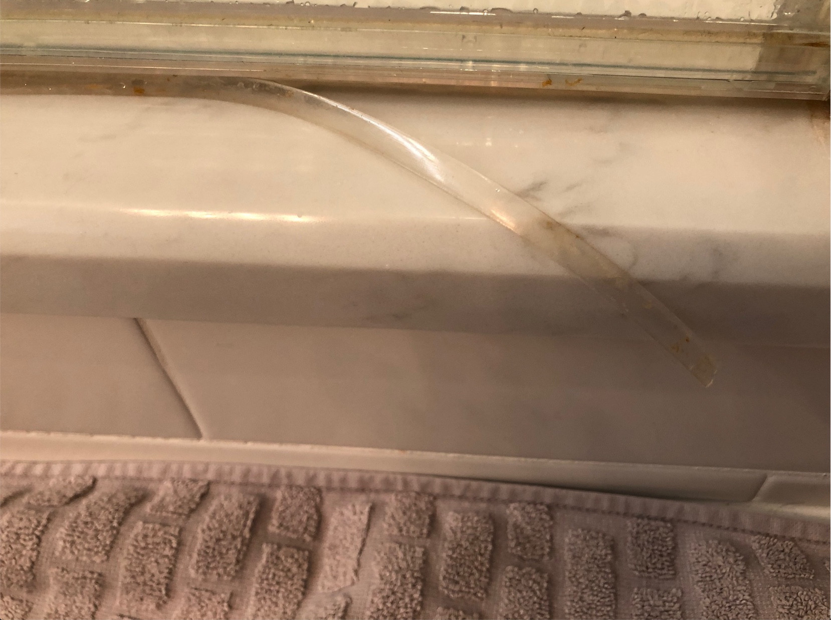 bathroom Can I cut the shower seal that is tearing or do I have to