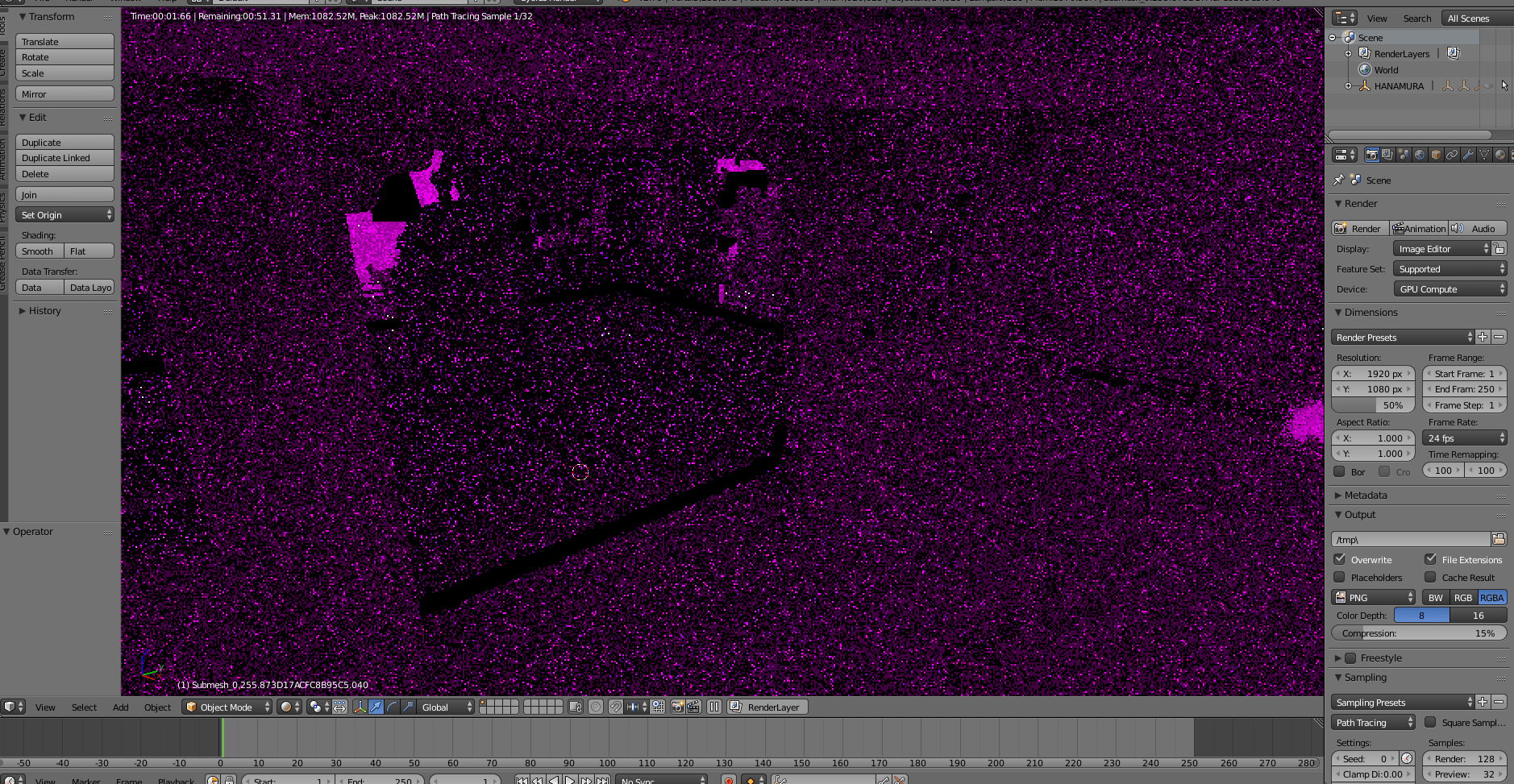 rendering The image renders pink. Possible texture/material error