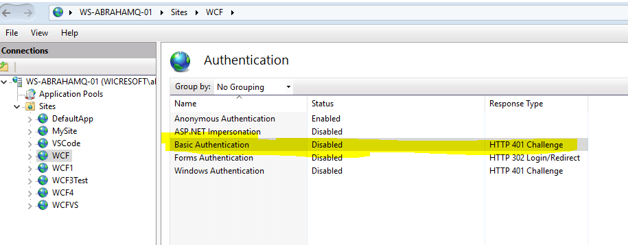 The HTTP request is unauthorized with client authentication scheme