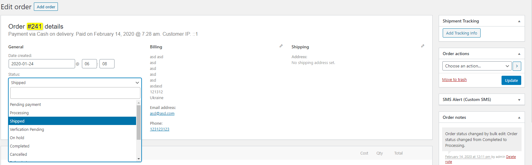 php Custom Order Status Does Not Show Stack Overflow