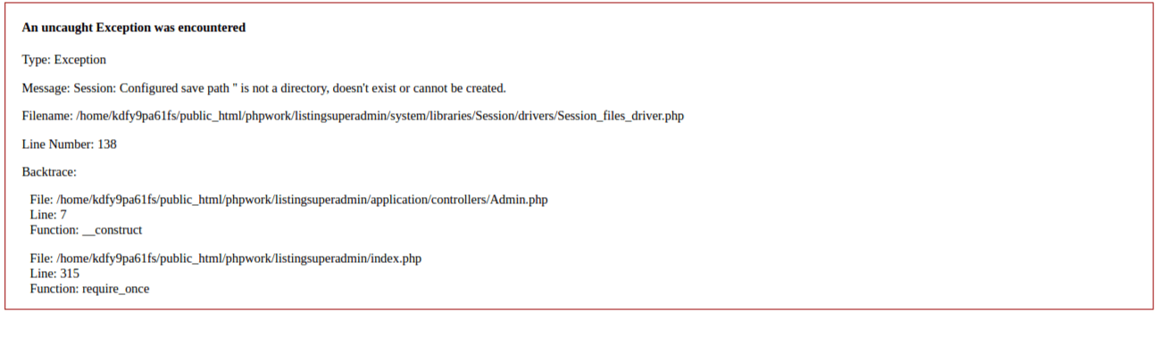 php Session not working in codeigniter Stack Overflow
