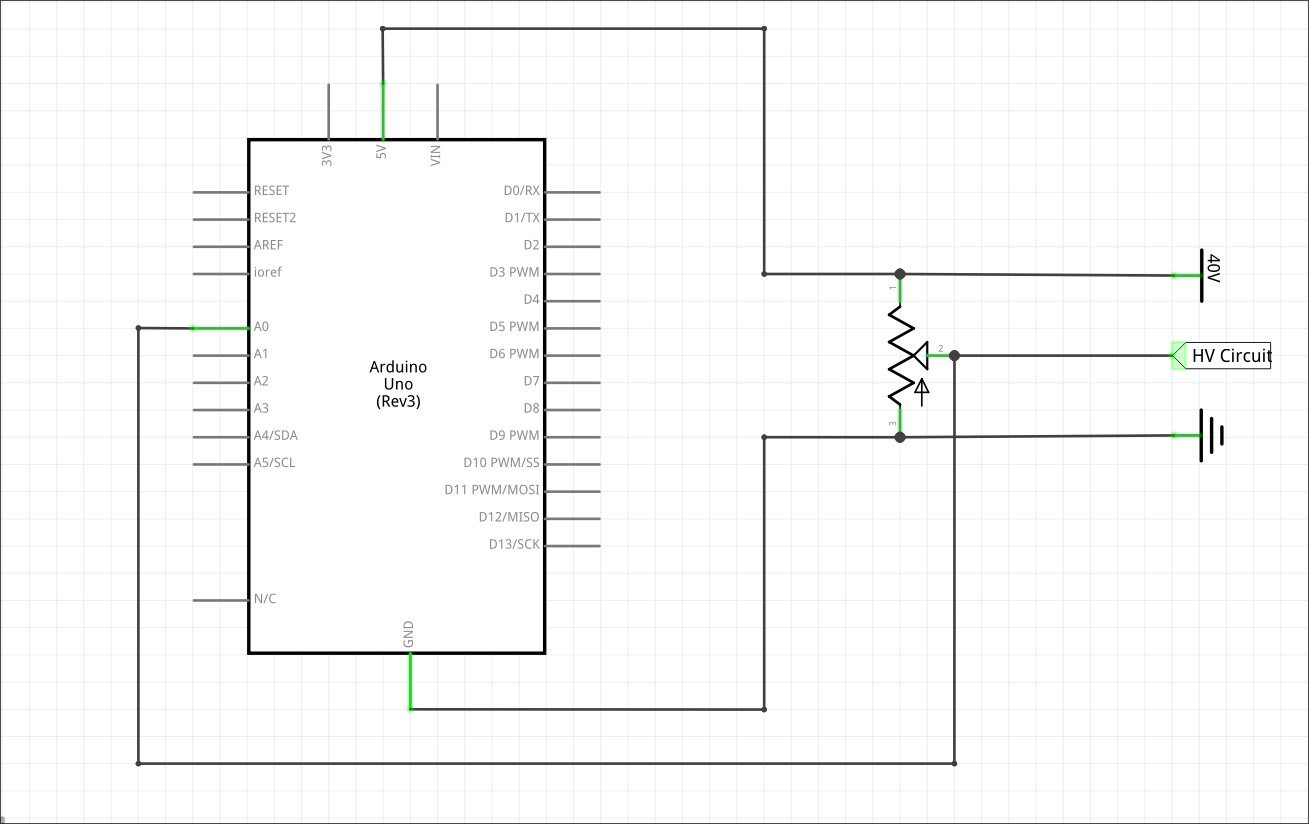 arduino Reading potentiometer value in high voltage circuit externally Electrical