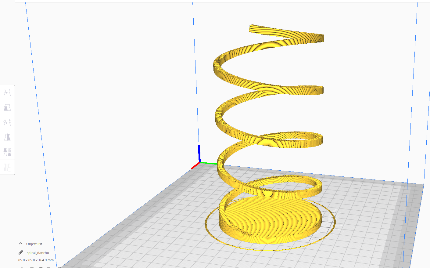 3d models How to print spiral(spring) static? 3D Printing Stack