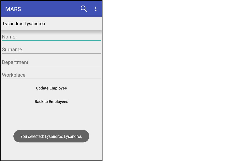 android Updating a record in SQLite using a Spinner