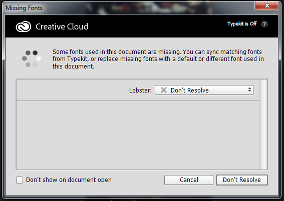 windows 7 Some fonts used in this document are missing