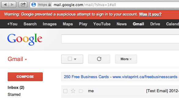 ruby on rails Suspicious sign in prevented (Heroku, Amazon AWS, Gmail
