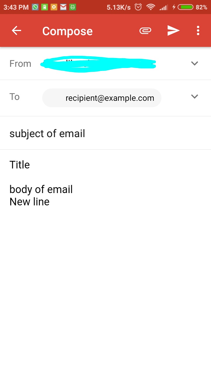 android Html tags not working in new Gmail app (version