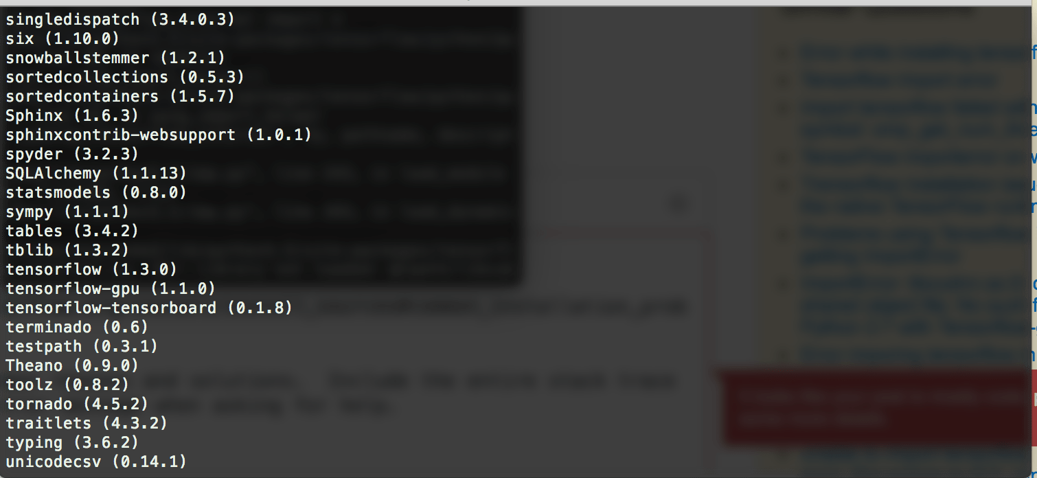 python Unable to use tensorflow Stack Overflow