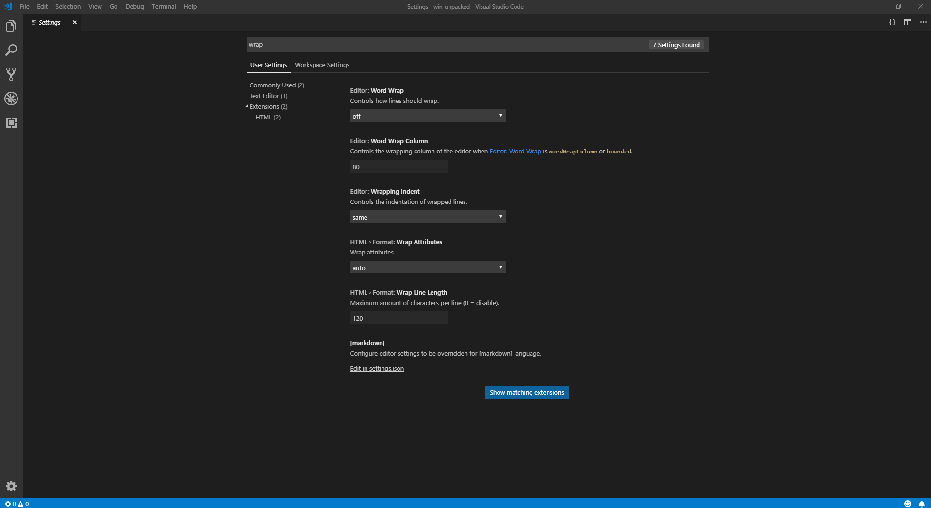 ide How can I wrap in Visual Studio Code? Ask Ubuntu