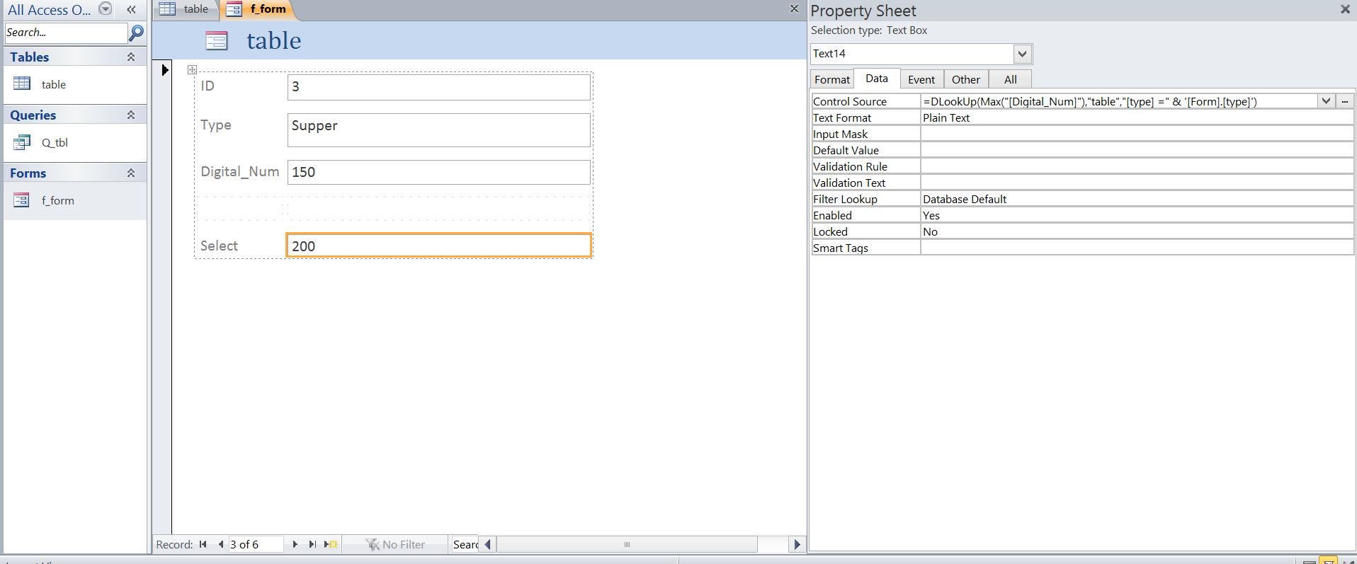 microsoft access DLOOKUP with MAX function Stack Overflow