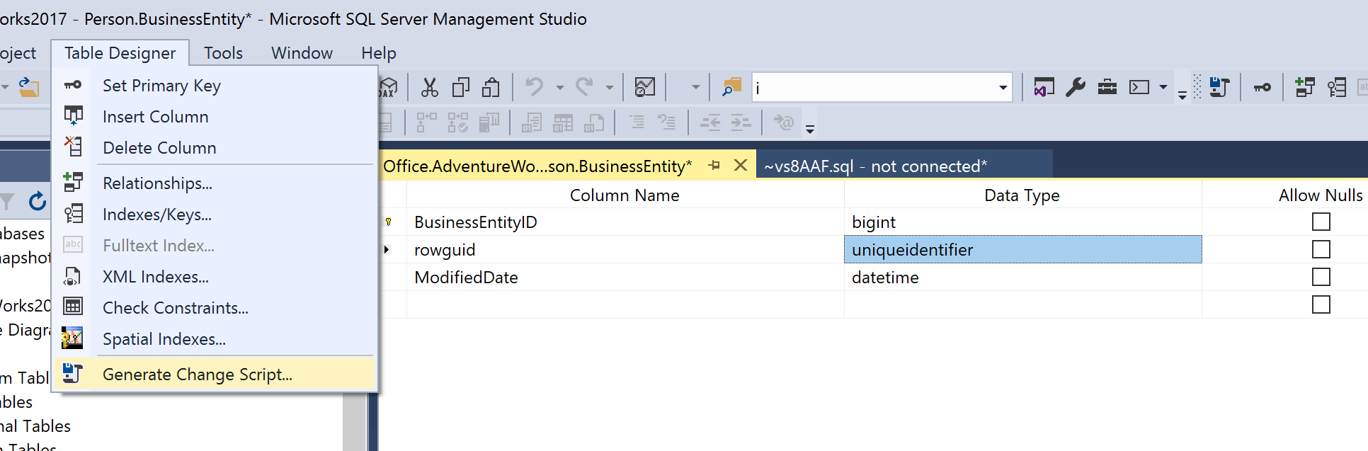 alter primary key and all references in sql server [closed]