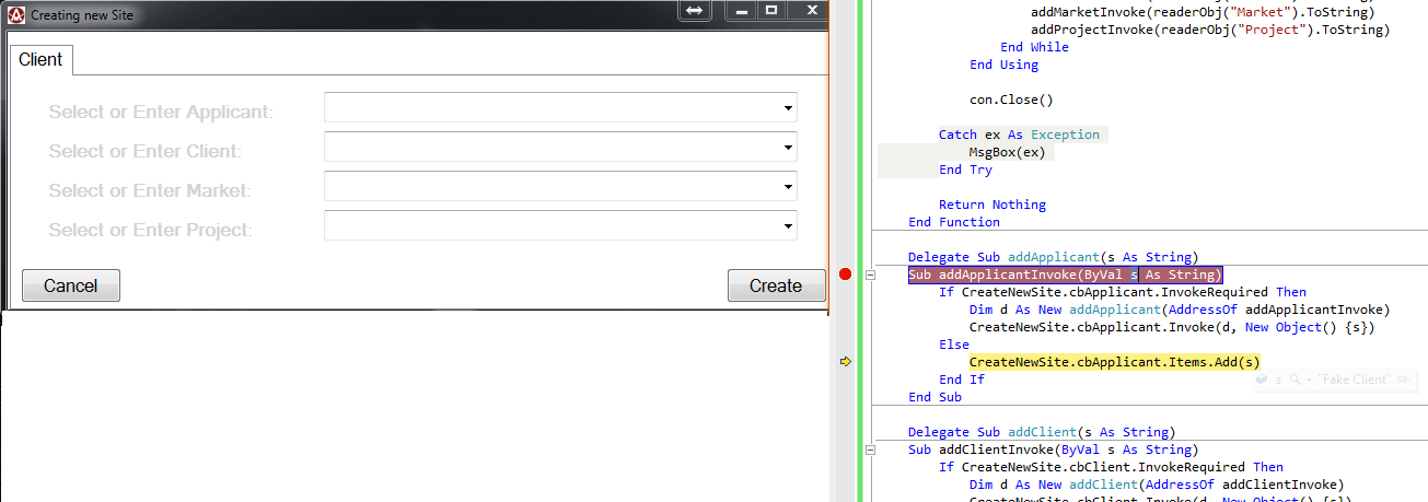 Multithreading Safe Calls not populating comboboxes Stack Overflow