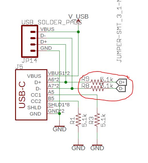 Does the resistor value on D+ and D line matter on Arduinos