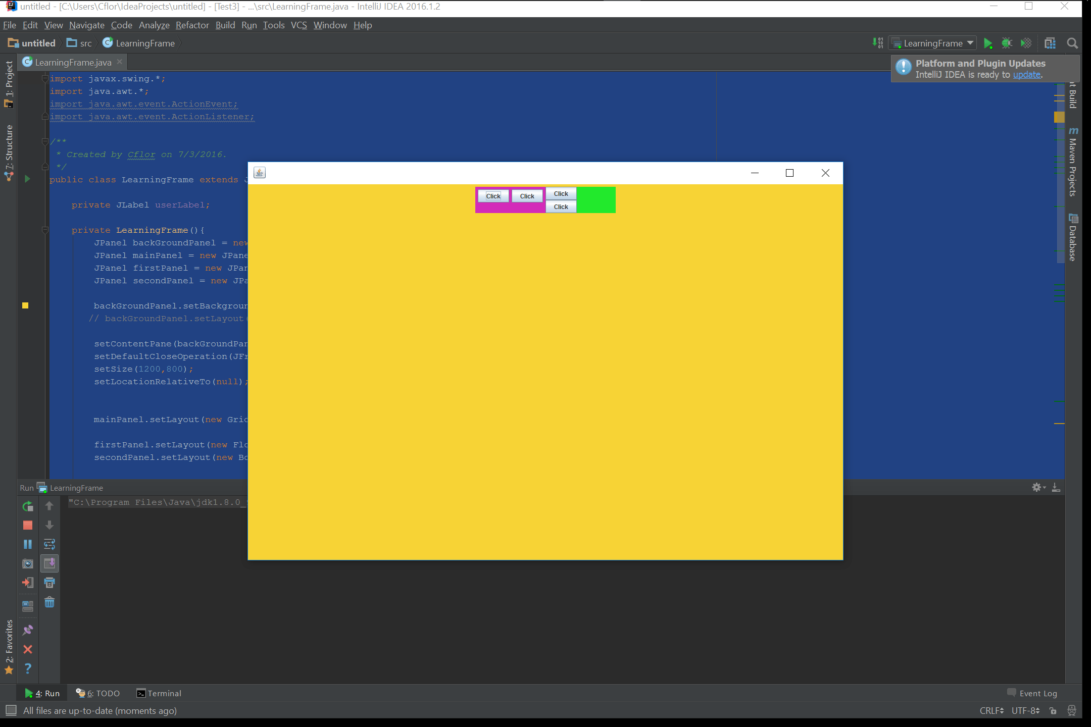 java How to exactly make background transparent? Stack