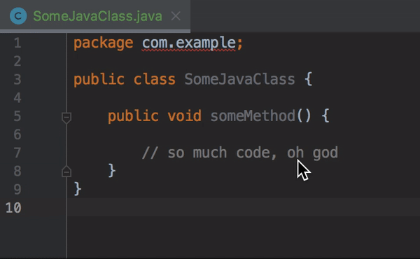 Kotlin function "collapse all" in IntelliJ / Android Studio Stack