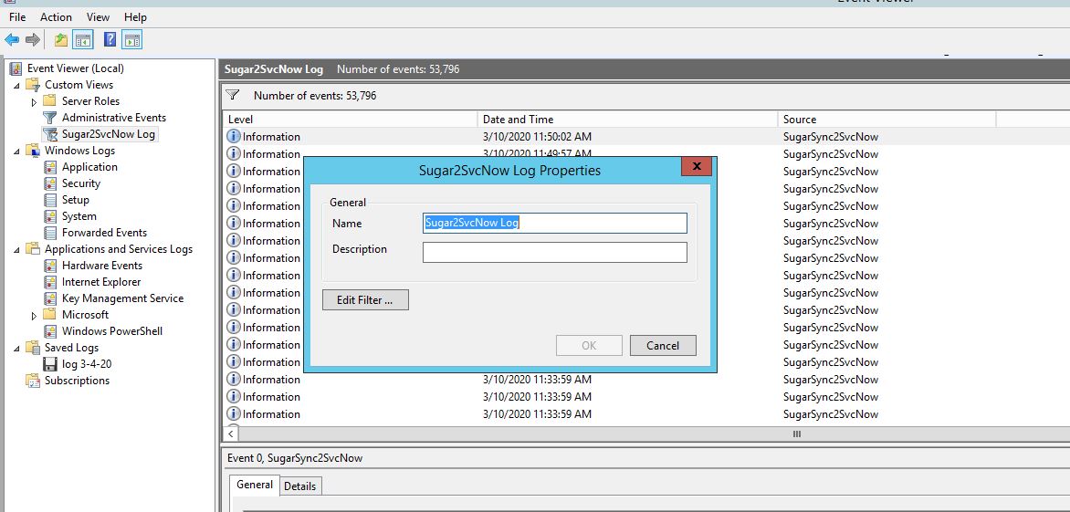 logging How to log Custom Views in Event Viewer (Windows Server 2012
