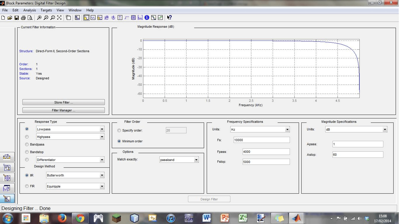 matlab How to use the fdaTool to filter a sine wave from a wav file