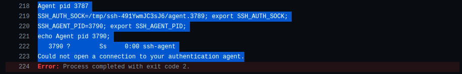 openssh ssh "Could not open a connection to your authentication agent