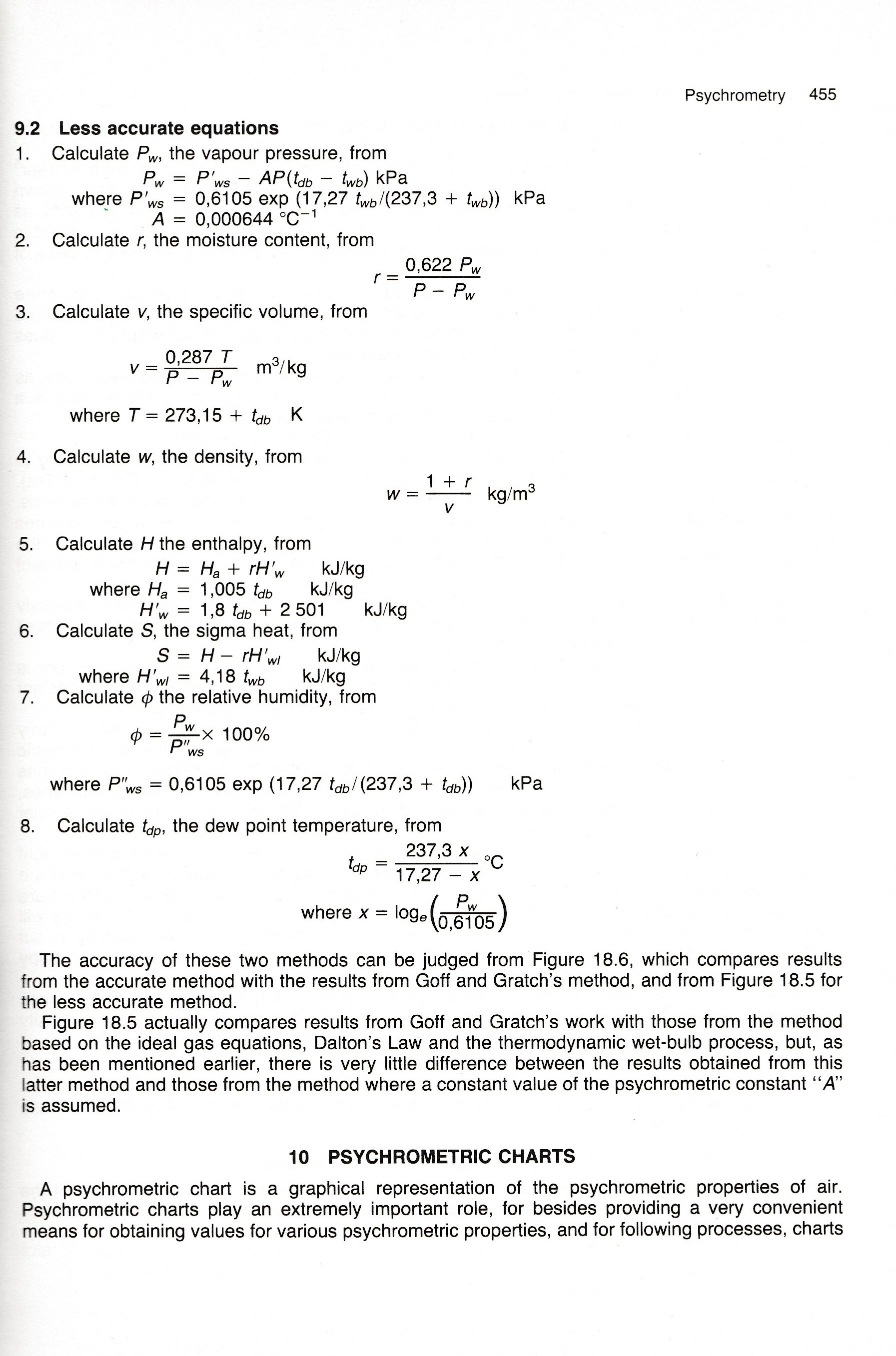 measurements How is relative humidity determined from a wet and dry