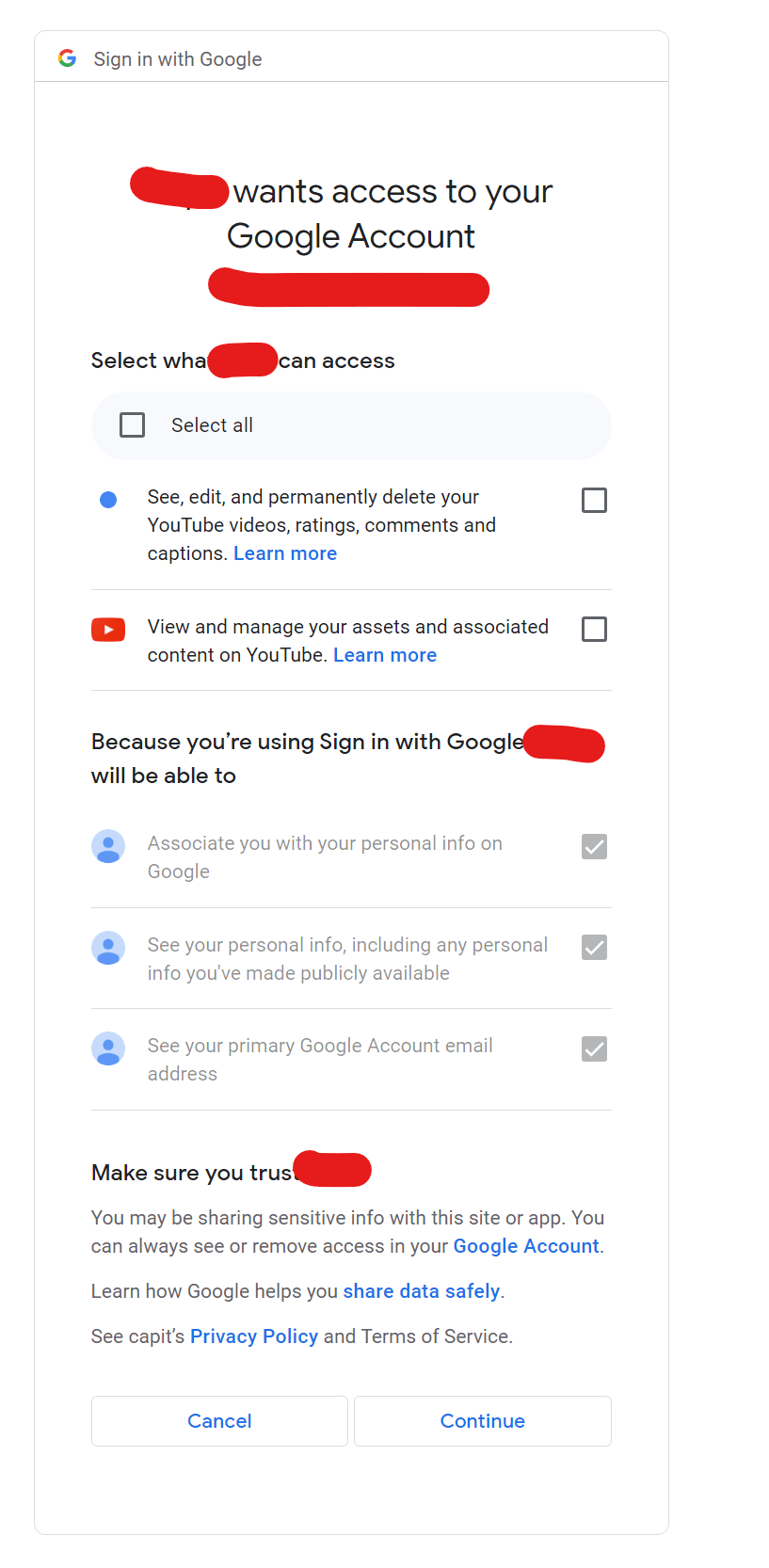 oauth Google consent screen shows error 403 access_denied Stack