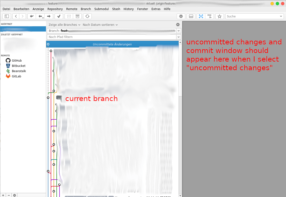 Permission problems? Can't see my changes in GitAhead