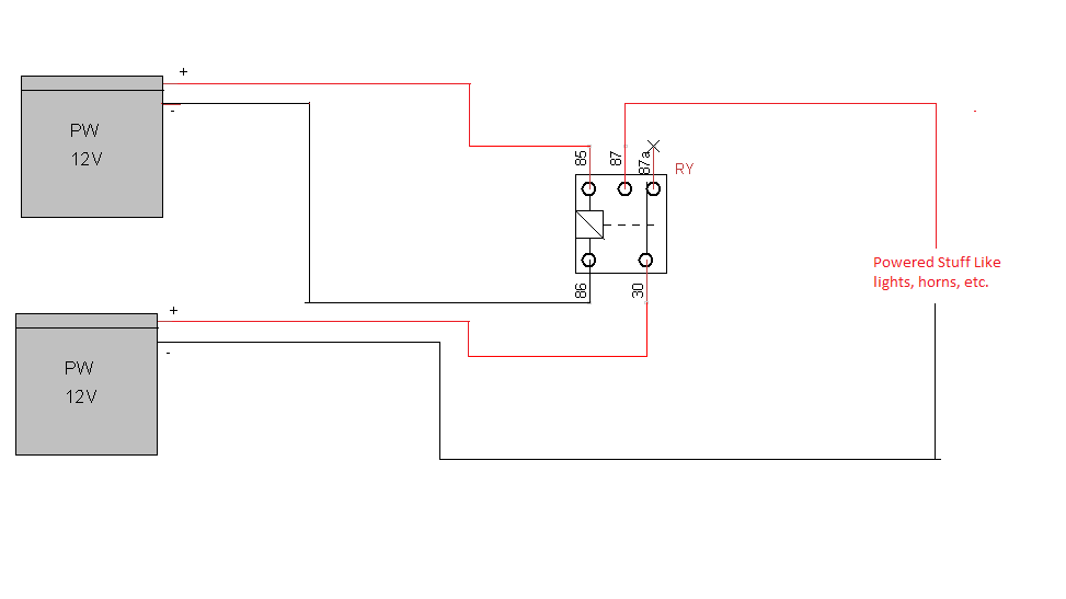 Relay activated with different power source Electrical Engineering