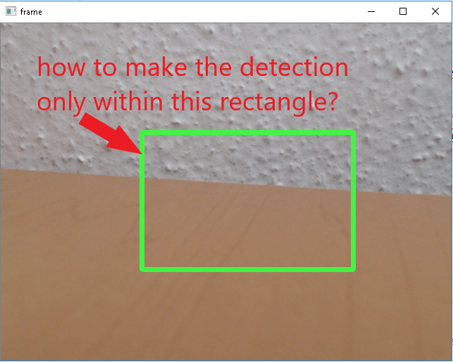 How to detect movement within a specific area with Python Opencv